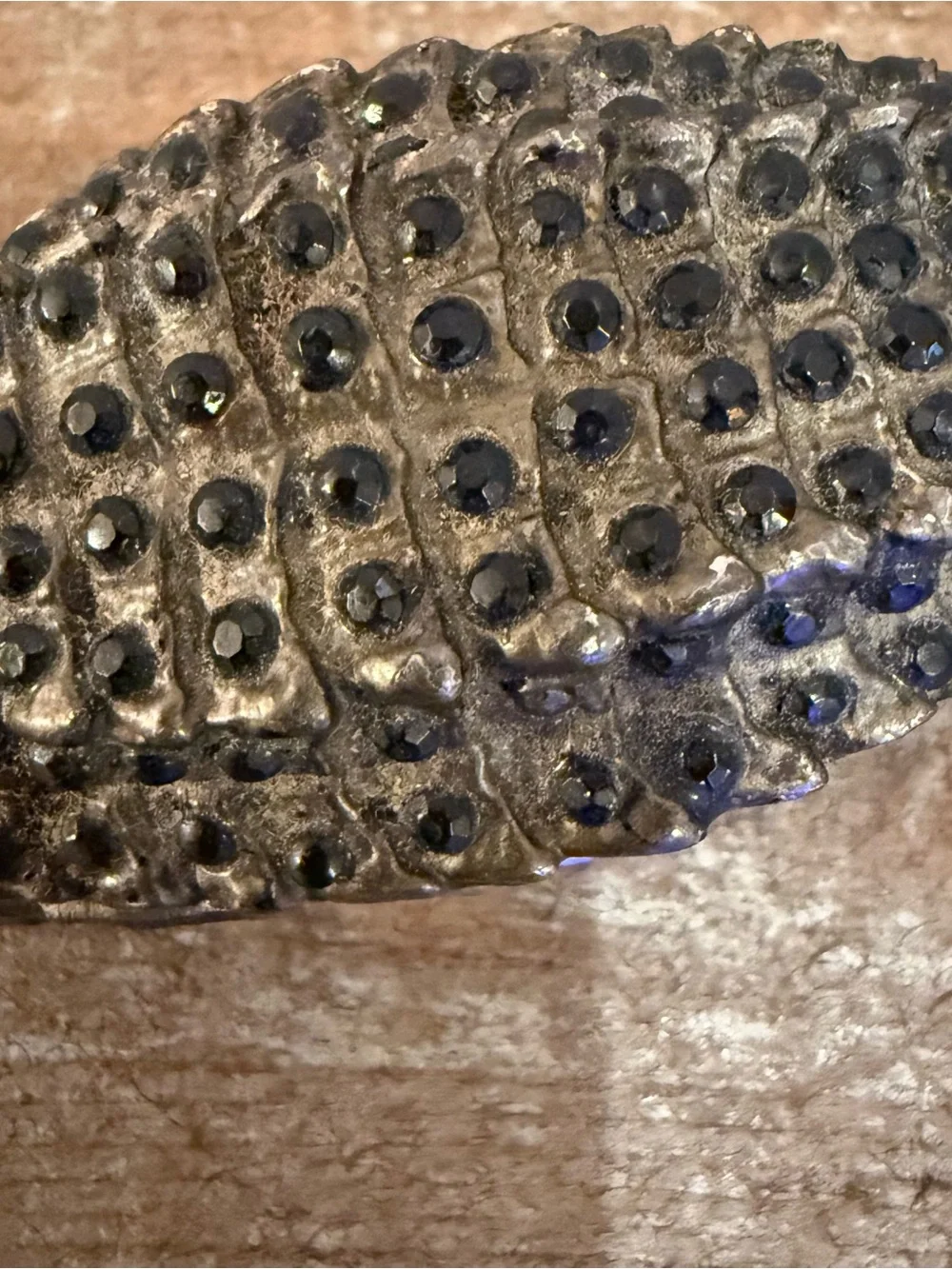 Vintage Alligator Crocodile Desk Clip Office Man Cave Decor